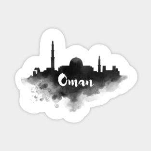 Oman watercolor Sticker